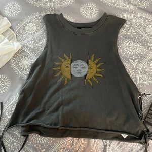 Grey cotton tank, NWT